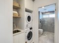 Laundry and bathroom